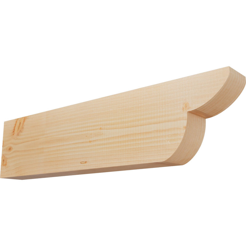 Queue de chevron lisse Crestline, Douglas, 8" H x 32" W x 3.5" D