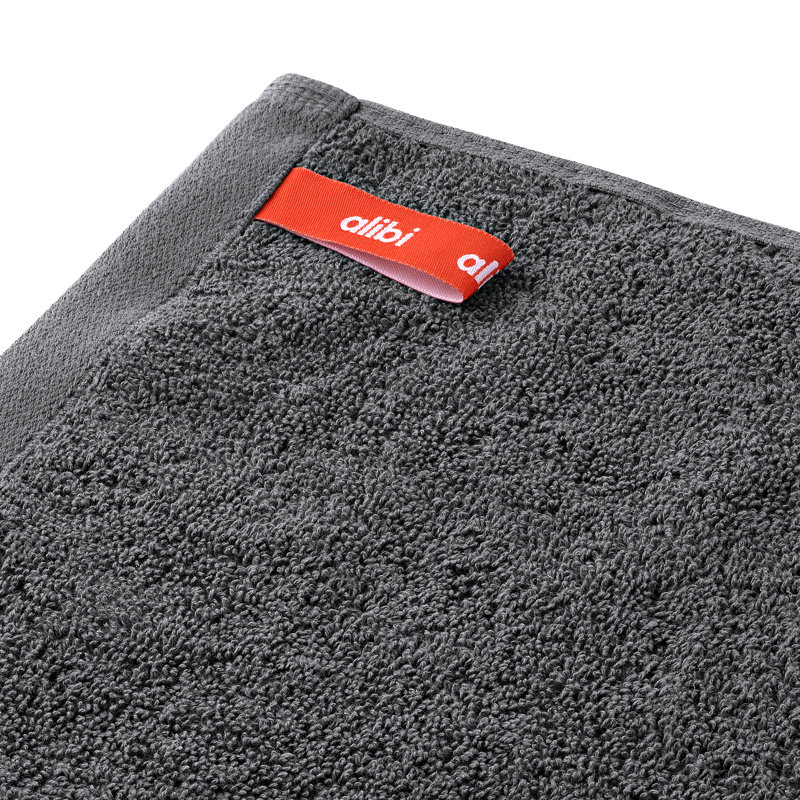 Ensemble de 2 serviettes pour salle de bain Panavista, gris