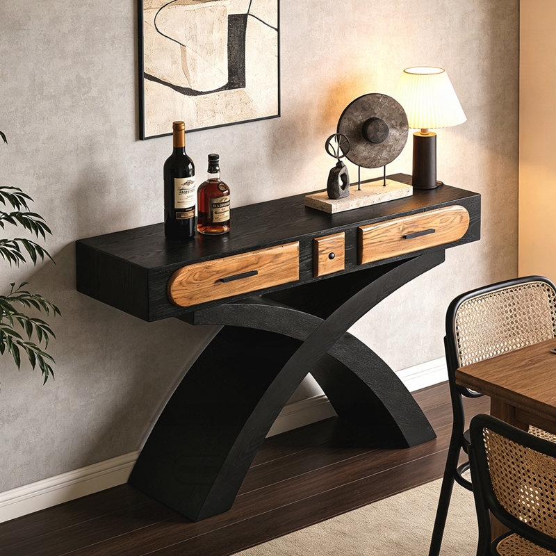 Console en placage de frêne Ashwood