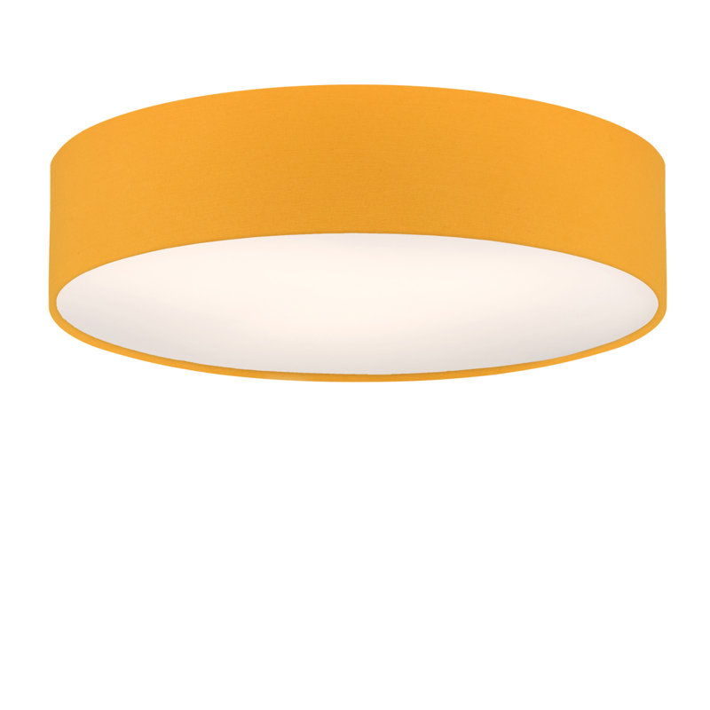 Parvin Flush Mount, 13cm H x 51cm W x 51cm D, Yellow