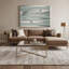 Minimalisme 39, art mural bleu sur toile-672652375