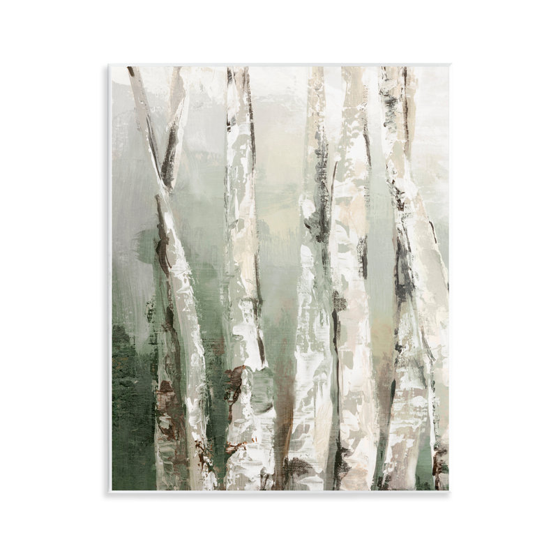 Plaque murale Birch Green Forest, design par Luna Mavis