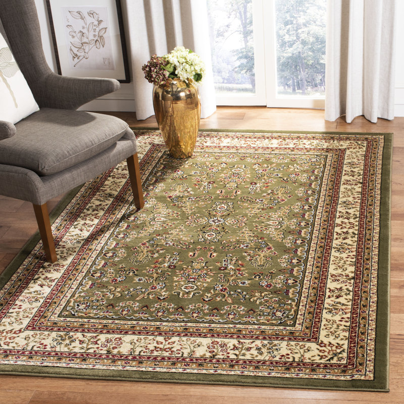 Lyndhurst Oriental Area Rug In Sage / Ivory, Runner 69 x 183 cm
