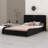 Upholstered Platform Bed With Thickened Headboard, Bluetooth Speakers And RGB LED Light-1870128874