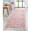 Tapis rose en polypropylène tressé à la machine Bigby-1888735246