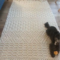 Litchfield Handmade Flatweave Wool/Cotton Area Rug in Cream Langley Street Rug Size: Rectangle 5' x 7'6