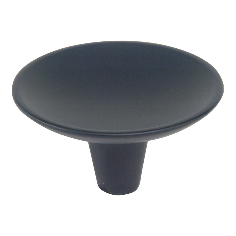 Dap 2" Diameter Round Knob, Matte Black, 2"
