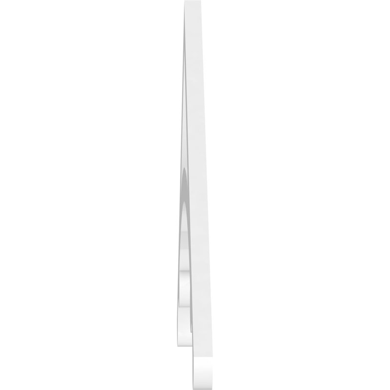 Pignon en PVC de qualité architecturale Legacy, H 20 po x l 48 po x P 1 po, 10 / 12