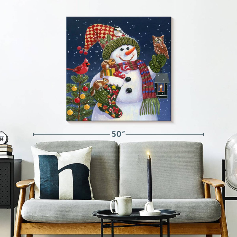 Lelend Snowman With Lantern, 30" H x 30" W