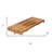 30" Brown Wall Mount Teak Rectangular Shower Bench