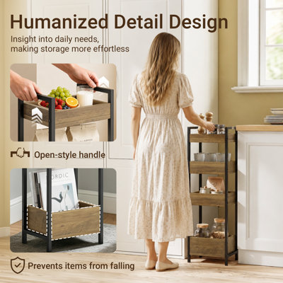 28cm W Steel Shelving Unit