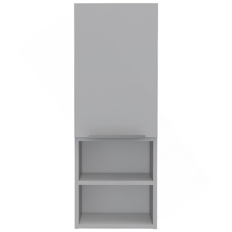 Mila  Bathroom Cabinet, Two Internal Shelves, Two External Shelves, Single Door -White, White