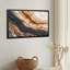 Abstract Layered Earth Texture in Black and Rust Canvas Wall Art-133556643