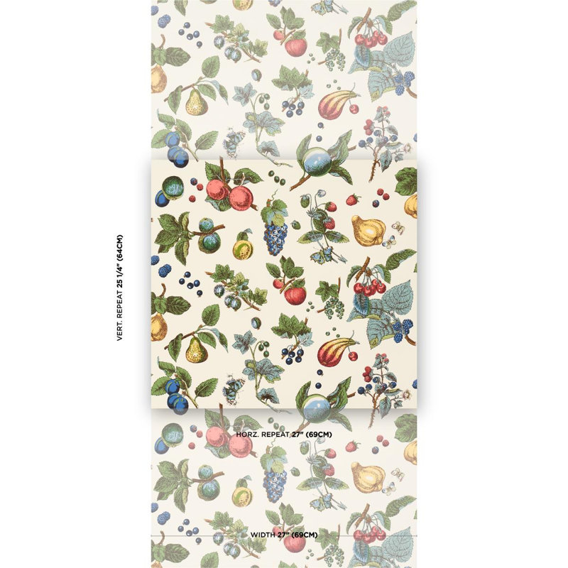 Berry Grove Wallpaper, Ivory