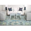 Adelaide Hand Hooked Aqua/Green/Ivory Wool Rug-56510129