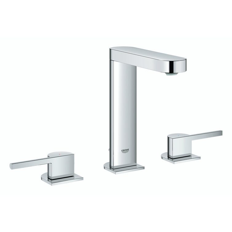 Plus Two Handle Widespread Bathroom Faucet with Drain Assembly