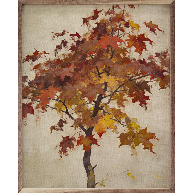 Autumn Maple Tree Study, 10" H x 8" W