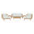 Modway Bayport 8 Piece Outdoor Patio Teak Set