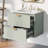 Modern Wall-Mounted Bathroom Vanity With 2 Drawers For Small Bathrooms, Bathroom Cabine, Accent Cabinet With Storage