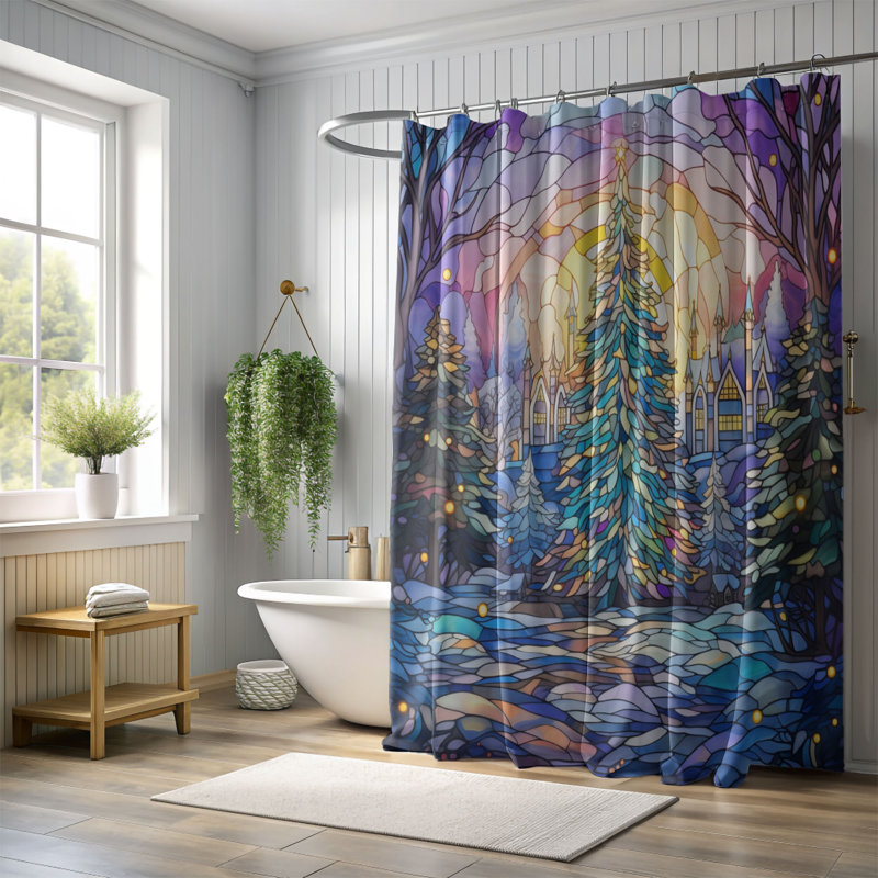 Rideau de douche Holiday, H 74 po x l 71 po