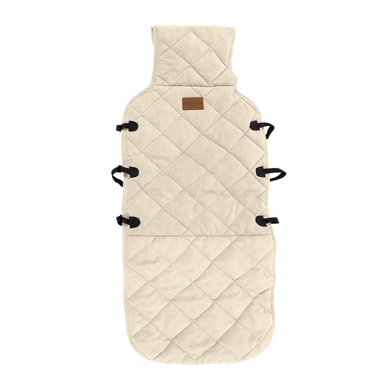 Protecteur de siège matelassé en microfibre, Beige