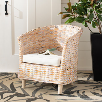 Nikkie 30"W Barrel Chair by Rosalind Wheeler