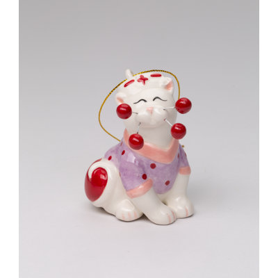 Nurse Whisker Cat Ornament- 2 7/8"H