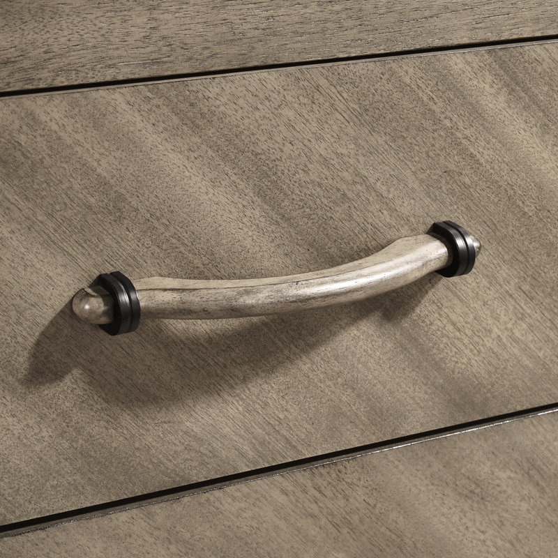 Table de chevet contemporaine arène, gris antique - Transformez votre chambre à coucher avec un grand espace de rangement et un panneau de particules