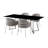 Amadeu Glass Top Four Leg Dining Set-451782462-451782456