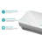 19" x 12" White Ceramic Semi-Recessed Bathroom Sink, Rectangular Drop-In/Vessel Vanity Basin with 1.75" Standard Drain, Modern Semi-Inset Lavatory Sink for Bathroom, Easy to Clean