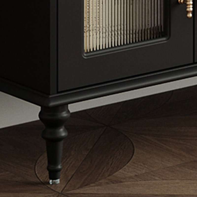 High end black TV stand coffee table