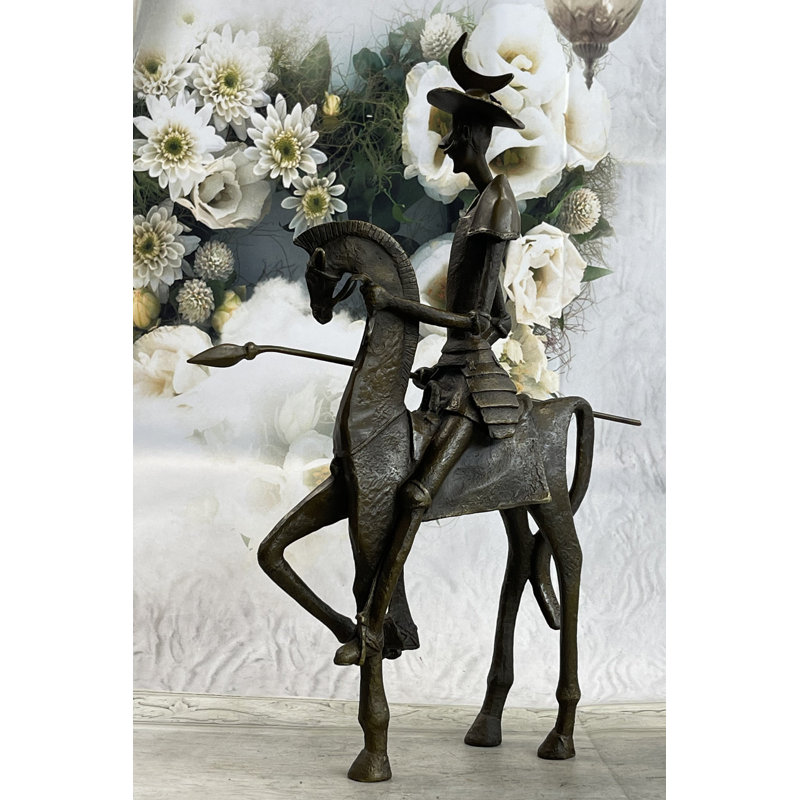 Figurine Ashkan «Don Quichotte» sur cheval