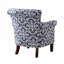 Chaise rembourrée en rayonne avec 4 pieds-2122657415
