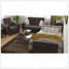 Causeuse convertible rembourrée avec rangement, microfibre brune-1761574479