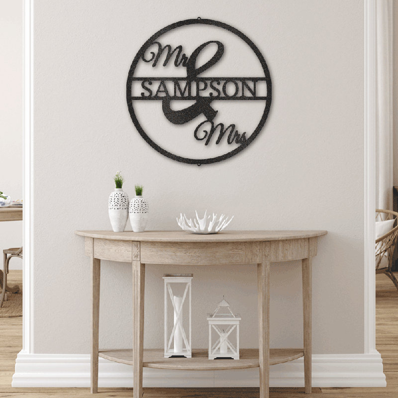 Wall Decor on Metal, Black, 75cm H x 75cm W x 0.2cm D, Yes