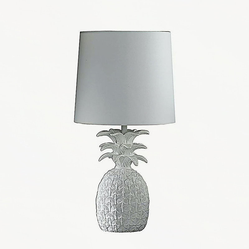 Lampe de table 17 po Heaea, Blanc, Blanc