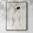 Toile encadrée argent patiné
