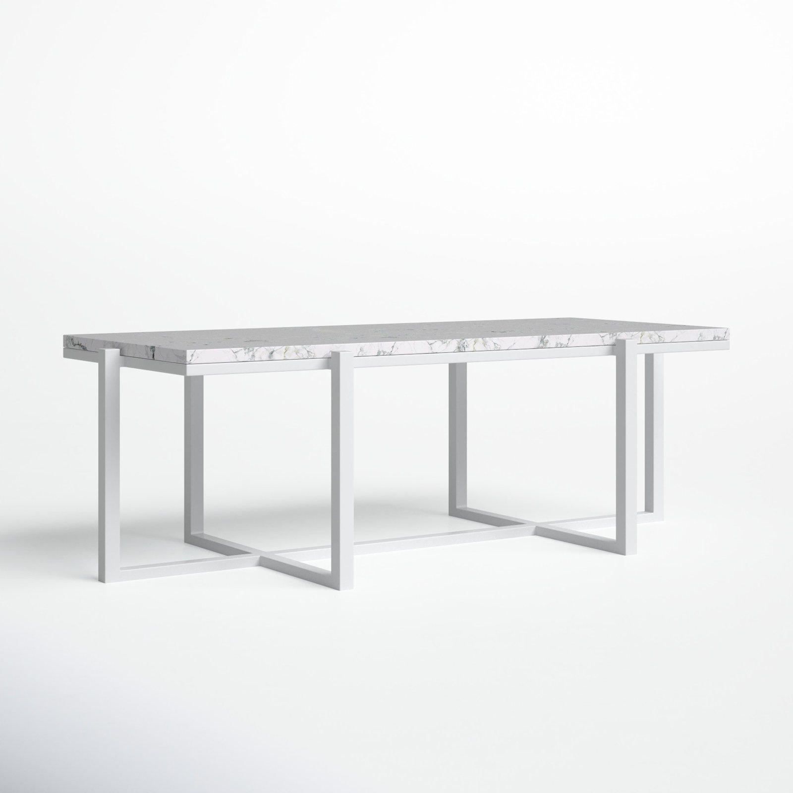 Megara 52'' Marble Outdoor Coffee Table