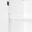 Lit escamotable simple en bois avec meuble télé, 2 tiroirs, tablettes et armoires, blanc-1991286091