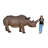 Life-Sized Rhinoceros Statue