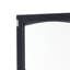 Grande armoire de rangement pour salle de bain avec portes en verre, autoportante, deux tiroirs et tablettes réglables, panneau de fibres à densité moyenne, peint en noir - parfaite pour exposer vos objets préférés-344843632