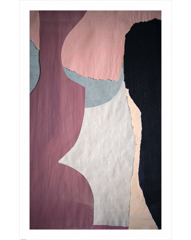 Organic Abstract Forms by Cyrille Gulassa — Abstract Wall Art, 24 × 36, Framed Canvas, Gold