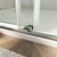 Porte de douche à double fermeture coulissante sans cadre avec verre transparent de 3/8 po (10 mm) Opal Mirage MCOCOD l 56-60,75 po x H 79 po-116265513