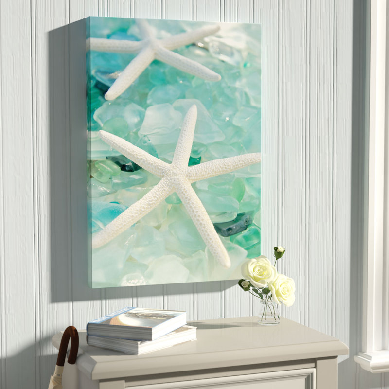 "mer en verre" 1" reproduction de photo sur toile tendue ", H 18 po x l 26 po x P 1,5 po