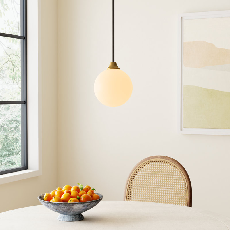 Hallas 1-Light Single Globe Pendant