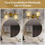 Luminaire de meuble-lavabo vintage doré avec abat-jour en cristal-702566600