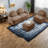 Cloud Comfort Teddy 3 Seat Sectionals, Modern Curved Sofa For Home