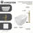 Kingston Arcticstone 51-Inch Solid Surface Oval Single Slipper Freestanding Tub With Faucet Combo And Drain-114104042
