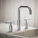 Purist® Widespread Faucet with Drain Assembly Low Lever Handles and Low Gooseneck Spout