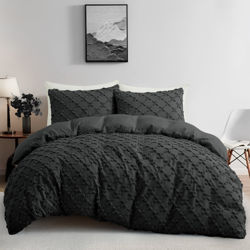 Polyester Duvet Cover, King Duvet Cover, Light Gray
